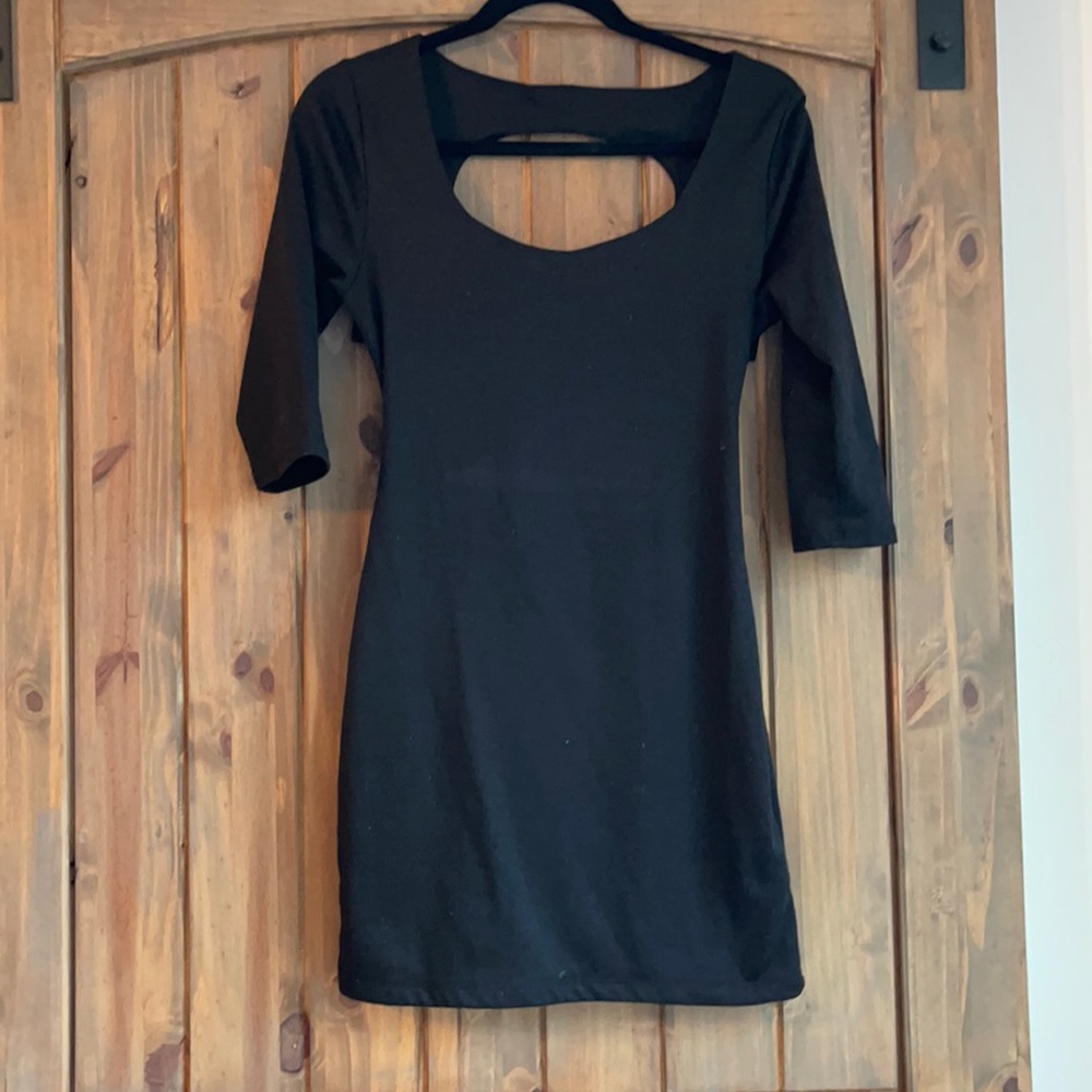 Open back dress